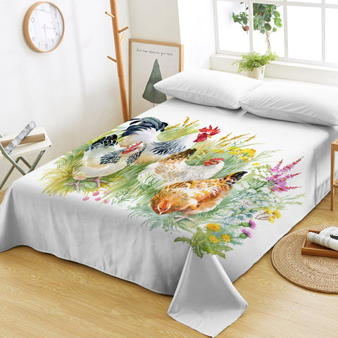 Image of Chicken Garden SWCD1099 Flat Sheet