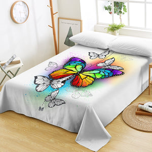 Rainbow Butterfly SWCD1116 Flat Sheet