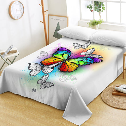 Image of Rainbow Butterfly SWCD1116 Flat Sheet