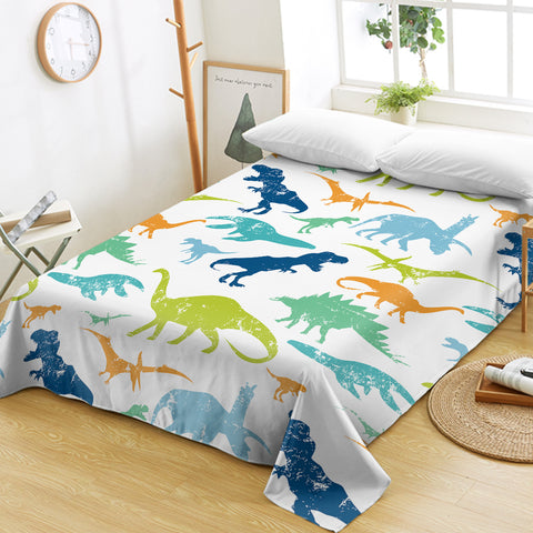 Image of Dino Themed SWCD1167 Flat Sheet