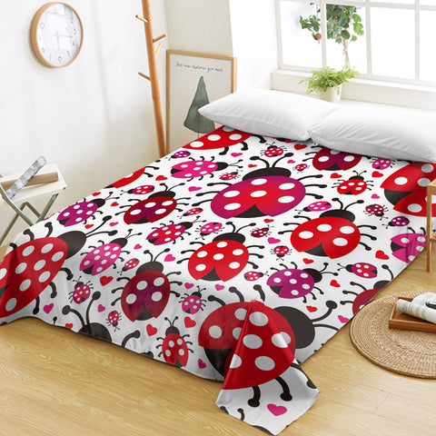 Image of Red Ladybugs SWCD1185 Flat Sheet