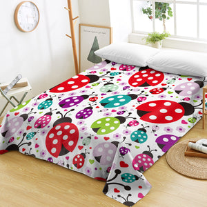 Colorful Ladybugs SWCD1186 Flat Sheet