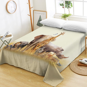 Savannah Animals SWCD1296 Flat Sheet