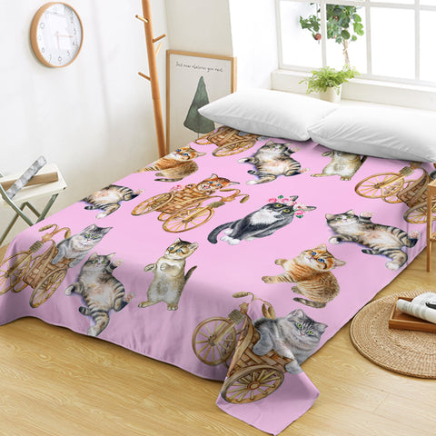 Image of Cute Kitty SWCD1298 Flat Sheet