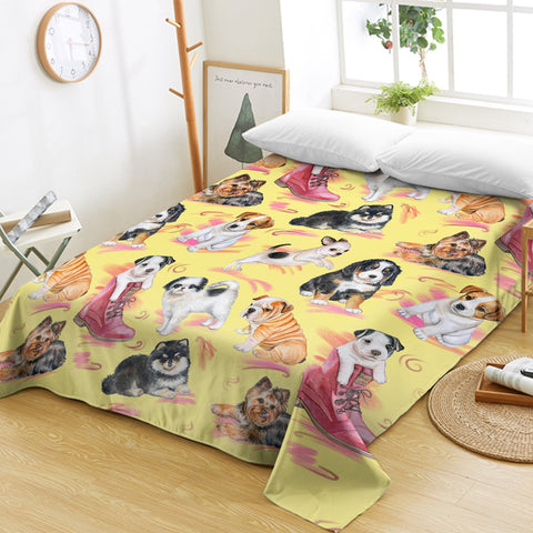 Image of Puppies SWCD1497 Flat Sheet