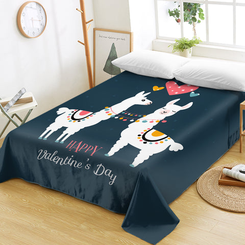 Image of Llama Valentine SWCD1506 Flat Sheet