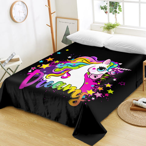 Image of Dreamy Unicorn SWCD1567 Flat Sheet