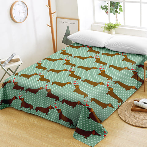 Image of Dachshund Jade SWCD2688 Flat Sheet