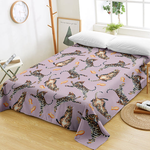 Image of Striped Cat SWCD2713 Flat Sheet