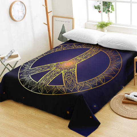 Image of Peace Sign SWCD2850 Flat Sheet