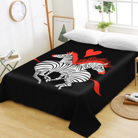 Image of Zebra Love SWCD2992 Flat Sheet