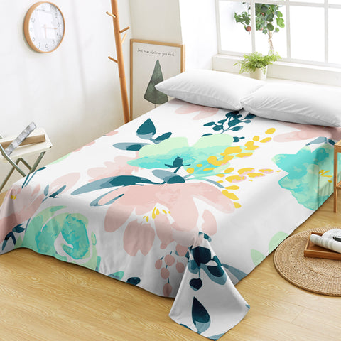Image of Painted Floral SWCD3016 Flat Sheet