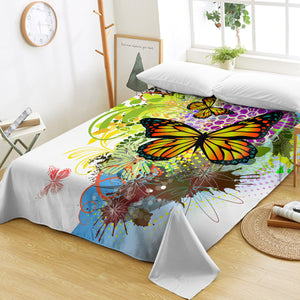 Colorful Butterfly  SWCD3311 Flat Sheet