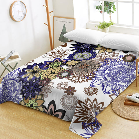 Image of Round Floral Aztec SWCD3343 Flat Sheet