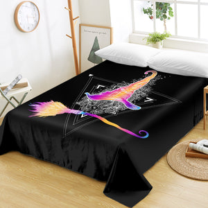 Colorful Gradient Witch Hat Dreamcatcher SWCD3384 Flat Sheet