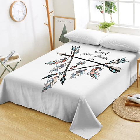 Image of Catch Your Dream Triangle Dreamcatcher  SWCD3487 Flat Sheet