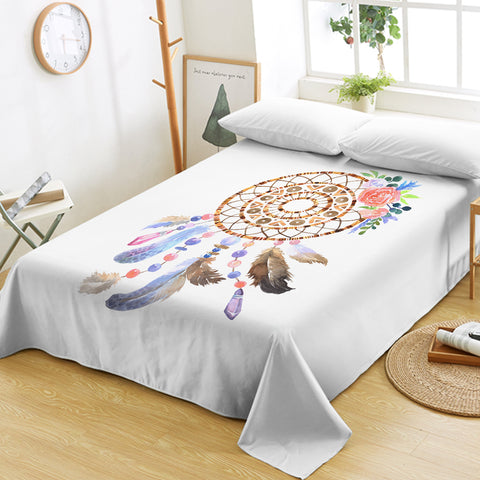 Image of Pastel Floral Dreamcatcher SWCD3701 Flat Sheet