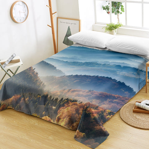 Image of Majestic Mountain Landscape SWCD3813 Flat Sheet