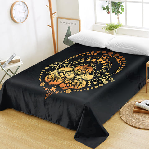 Image of Orange Rose Gold Zodiac SWCD3826 Flat Sheet