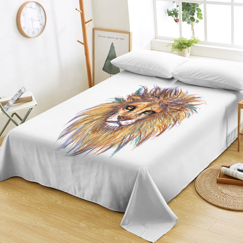 Image of Lion Waxen Color Draw SWCD5158 Flat Sheet