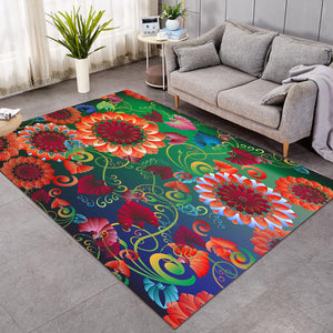 Colorful Flowers SWDD3316 Rug