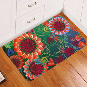 Colorful Flowers SWDD3316 Door Mat