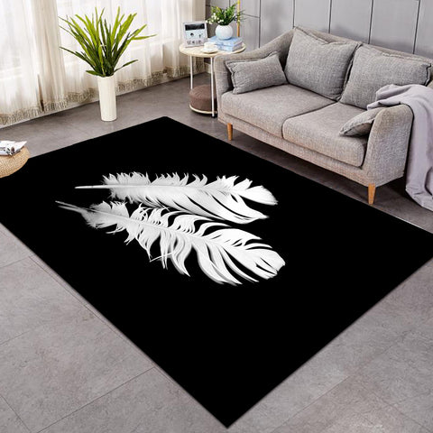 Image of White Feathers SWDD3317 Rug