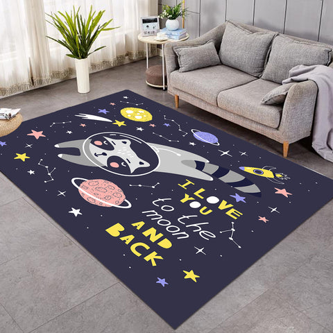 Image of Cat On The Moon SWDD3323Rug