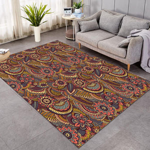 Boho Floral Pattern SWDD3324 Rug