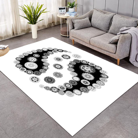 Image of Yin Yang Circle SWDD3363 Rug