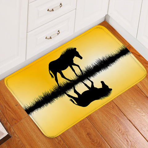 Image of Horse And Shadow SWDD3365 Door Mat