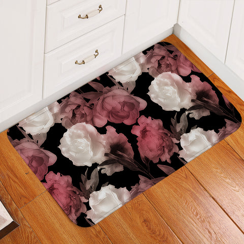 Image of Pink & White Rose SWDD3369 Door Mat