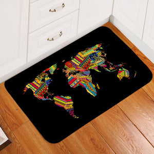 World Map SWDD3370 Door Mat