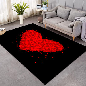 Red Big Heart SWDD3377 Rug