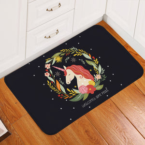 Floral Unicorn SWDD3378 Door Mat