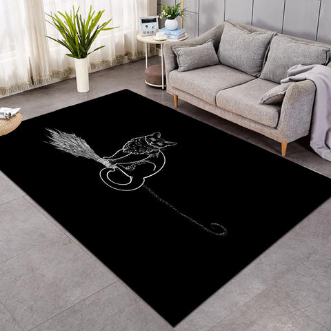 Image of White Cat SWDD3386 Rug