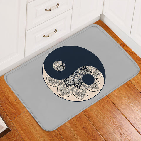 Image of Yin Yang Flower SWDD3390 Door Mat