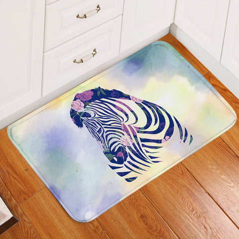 Image of Floral Zebra SWDD3466 Door Mat