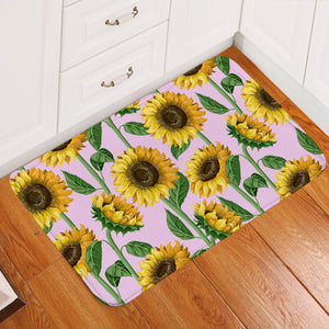 Pink Sun Flowers SWDD3471 Door Mat