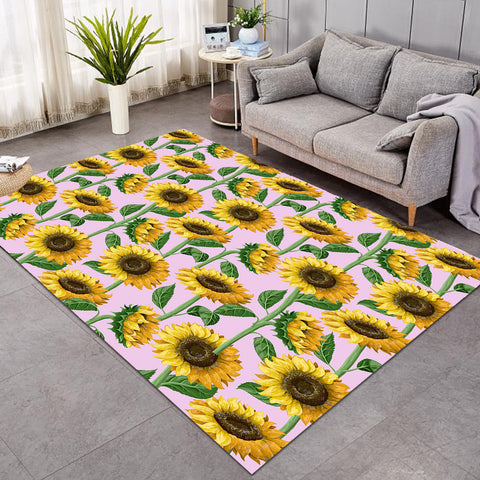 Image of Pinky Sun Flower SWDD3371 Rug