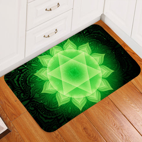 Image of Green Mandala SWDD3476 Door Mat