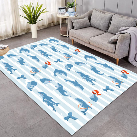 Image of Whale Under The Sea SWDD3385 Rug