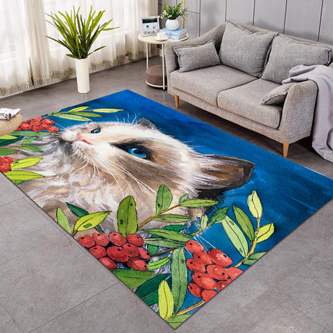 Image of Tropical Fruit Cat SWDD3589 Rug