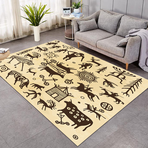 Image of Country Animal Sketch  SWDD3592 Rug