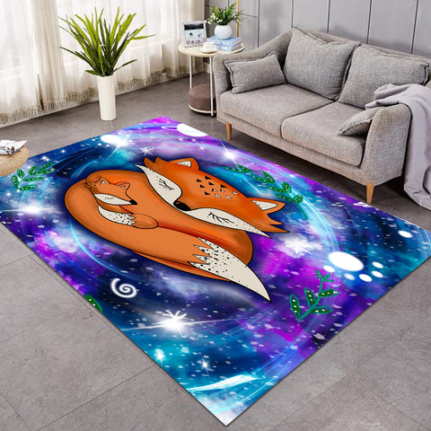 Image of Fox Family in Galaxy SWDD3593 Rug