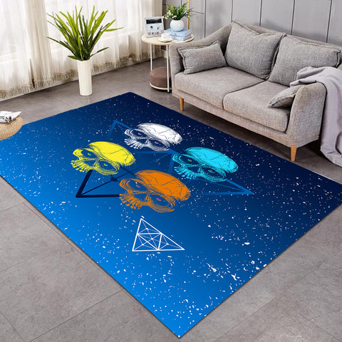 Image of Four Skull Triangle SWDD3612 Rug