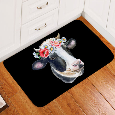 Image of Floral Dairy Cattle SWDD3663 Door Mat