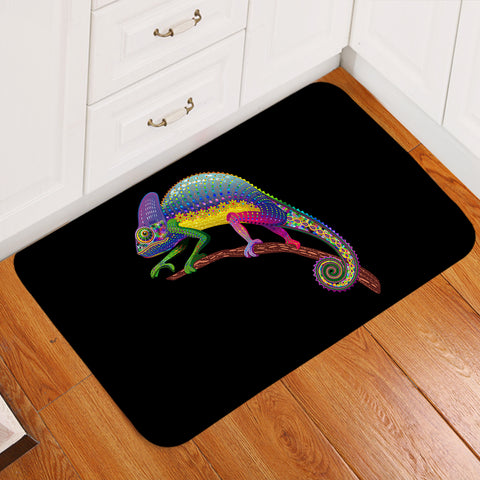 Image of Colorful Aztec Chameleon SWDD3665 Door Mat