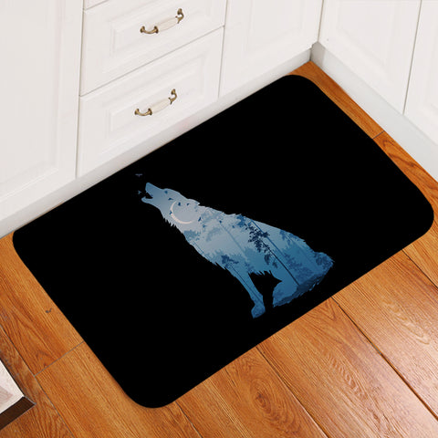 Image of Night Forest Wolf SWDD3673 Door Mat