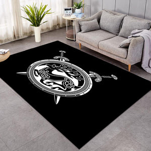 Deer Shield and Knives SWDD3676 Rug